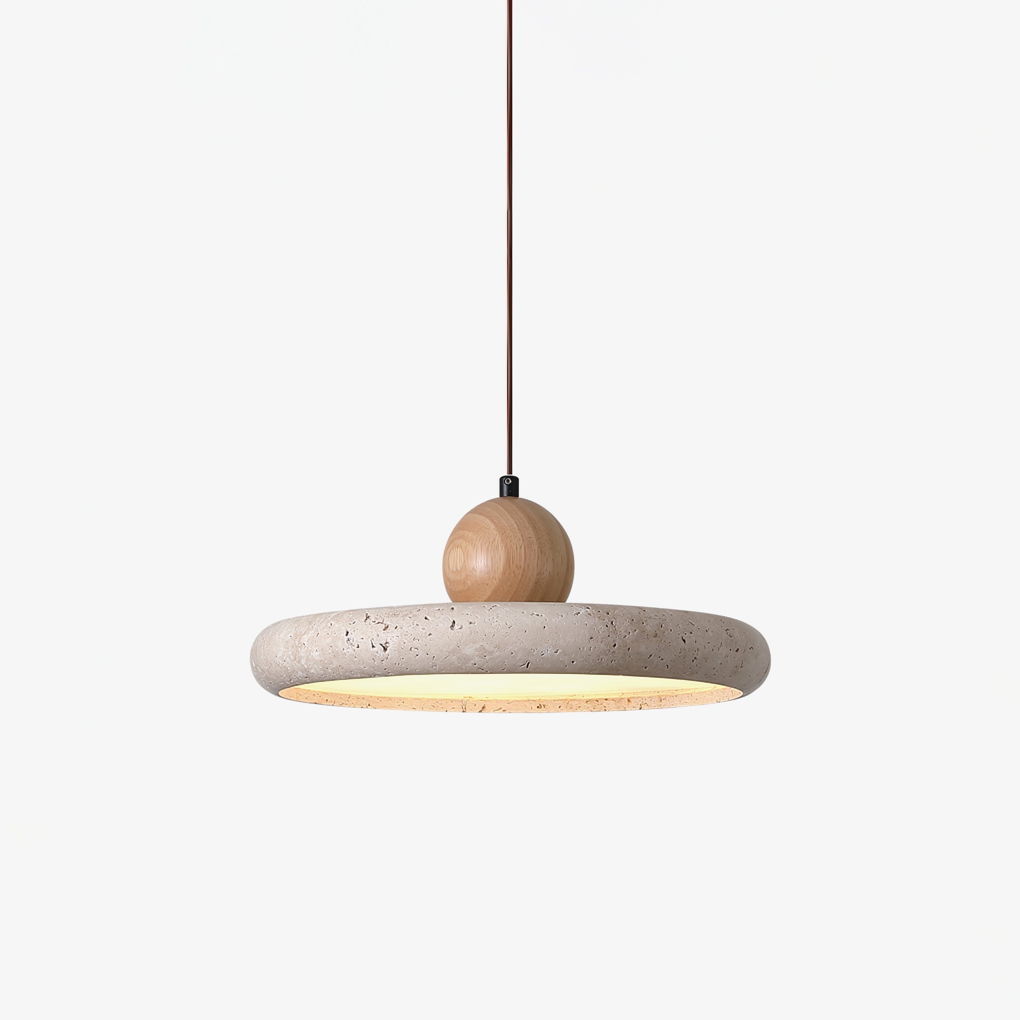 Lola wabi-sabi travertine pendant light — GildNest UK