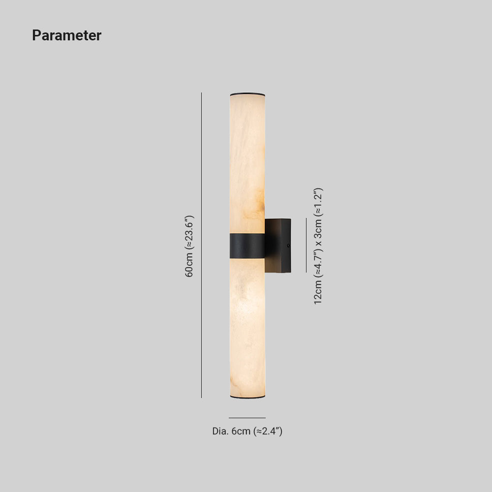 Glitre LED-Wandleuchte Marble Tube