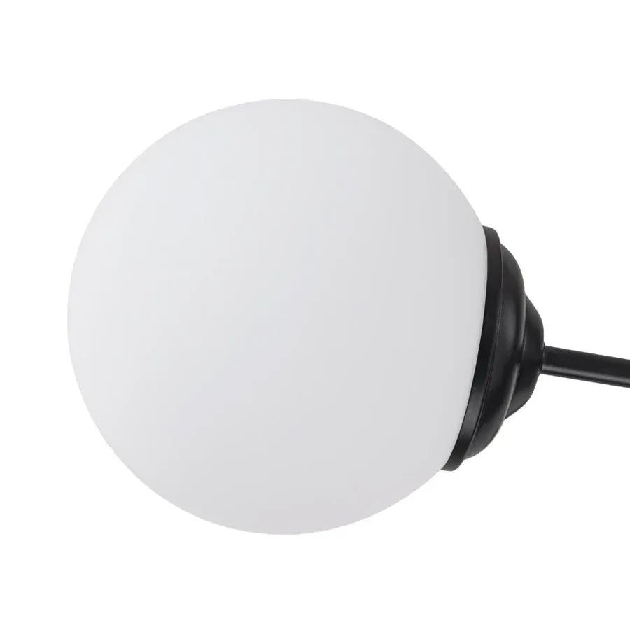 6/8/12-Light Two-Tier Sputnik Opal Globe Chandelier