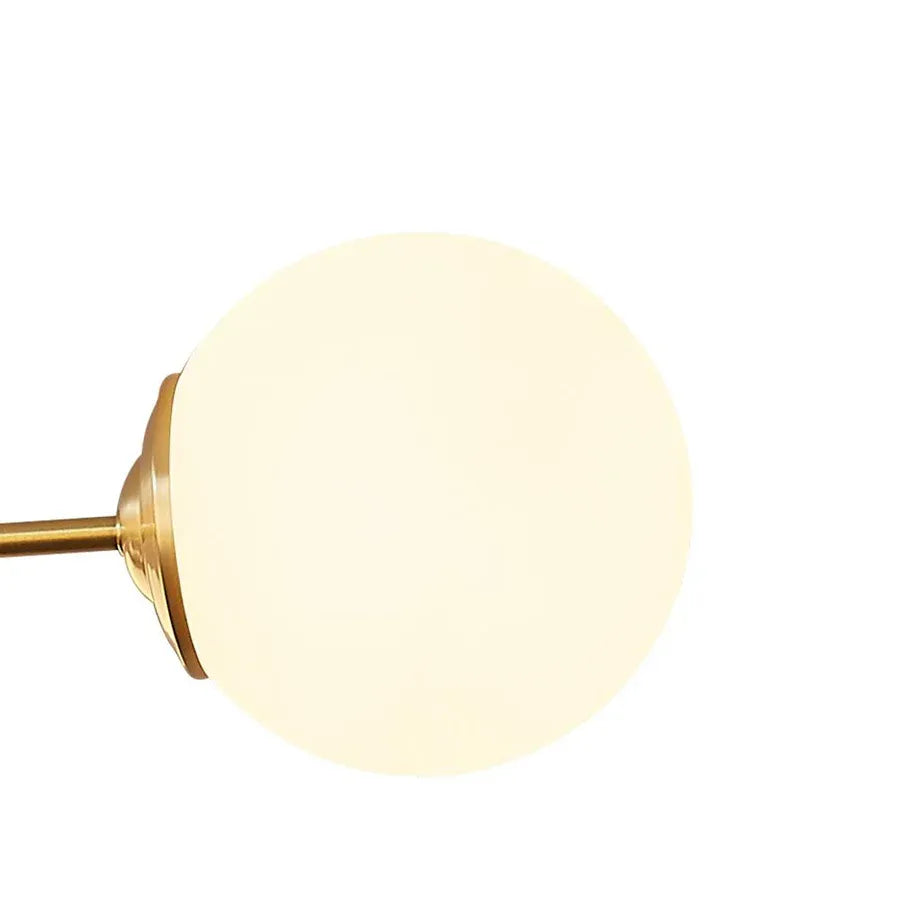 6/8/12-Light Two-Tier Sputnik Opal Globe Chandelier