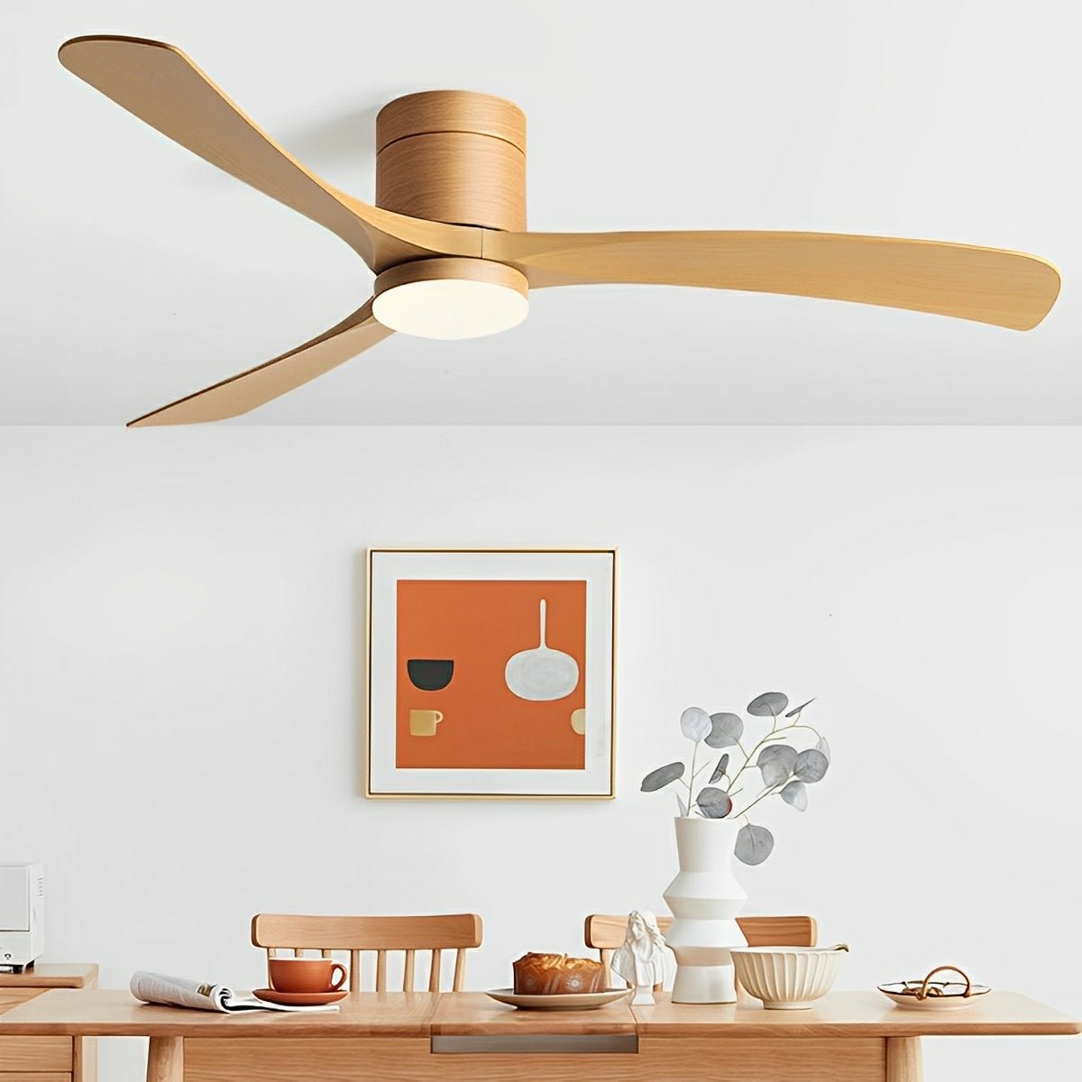 Modern 6-Speed Reverse Frequency Fan Light